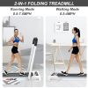FYC 2 in 1 Under Desk Treadmill - 3.5 HP Folding Treadmill for Home, Installation-Free Foldable Treadmill Compact Electric Running Machine, Remote Con