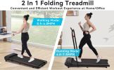 NEW Folding Walking Pad Under Desk Treadmill for Home Office -2.5HP Walking Treadmill With Incline Bluetooth Speaker 0.5-7.5MPH 265LBS Capacity Treadm