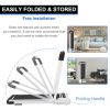FYC 2 in 1 Under Desk Treadmill - 3.5 HP Folding Treadmill for Home, Installation-Free Foldable Treadmill Compact Electric Running Machine, Remote Con