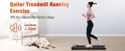 NEW Walking Pad Under Desk Treadmill for Home Office -2.5HP Walking Treadmill With Incline Bluetooth Speaker 0.5-4MPH 265LBS Capacity Treadmill for Wa
