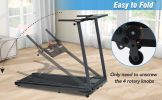 NEW Folding Treadmills Walking Pad Treadmill for Home Office -2.5HP Walking Treadmill With Incline Bluetooth Speaker 0.5-7.5MPH 265LBS Capacity Treadm
