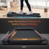 NEW Walking Pad Under Desk Treadmill for Home Office -2.5HP Walking Treadmill With Incline Bluetooth Speaker 0.5-4MPH 265LBS Capacity Treadmill for Wa
