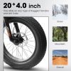 A20316 20 Inch Fat Tire Bike Adult/Youth Full Shimano 7 Speed Mountain Bike, Dual Disc Brake, High-Carbon Steel Frame, Front Suspension, Mountain Trai