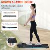 NEW Walking Pad Under Desk Treadmill for Home Office -2.5HP Walking Treadmill With Incline Bluetooth Speaker 0.5-4MPH 265LBS Capacity Treadmill for Wa