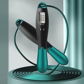 1pc Gym Fitness Smart Jump Rope With LCD Screen Counting Speed Skipping 2.8 M / 9.18ft (Items: Skipping Rope, Color: black)