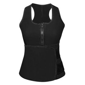Waist Trainer for Women Men Unisex Running Walking Yoga (Color: black, size: M)